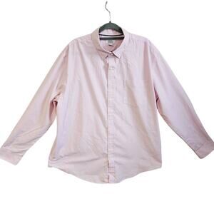 Croft & Barrow Men's XL Long Sleeve Button Down Dress Shirt Pastel Light Pink